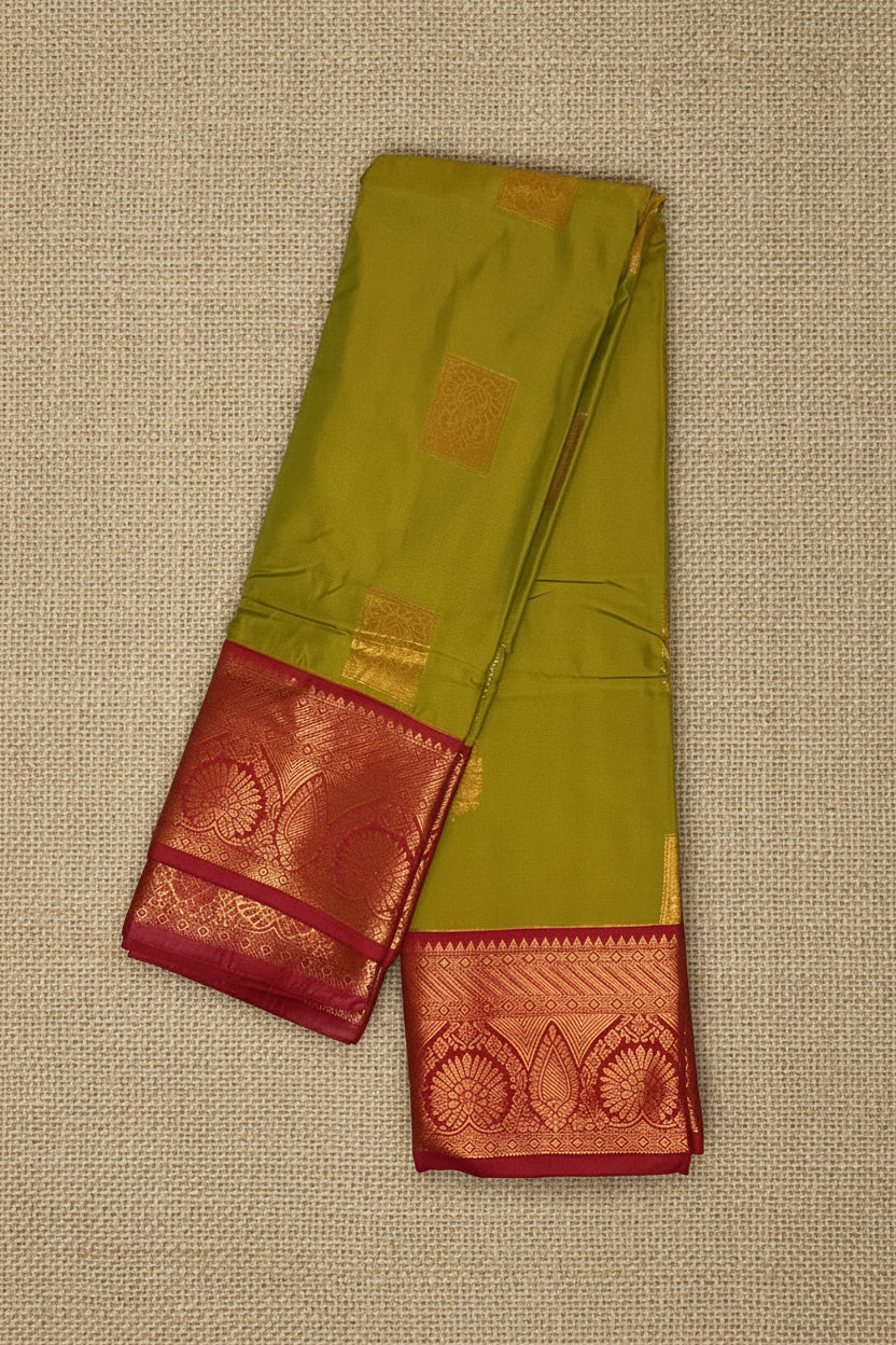 Mehendi Green Semi Kanchi SK002