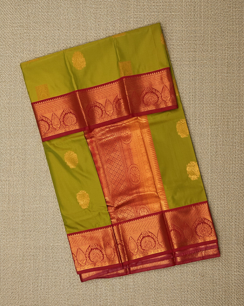 Mehendi Green Semi Kanchi SK002