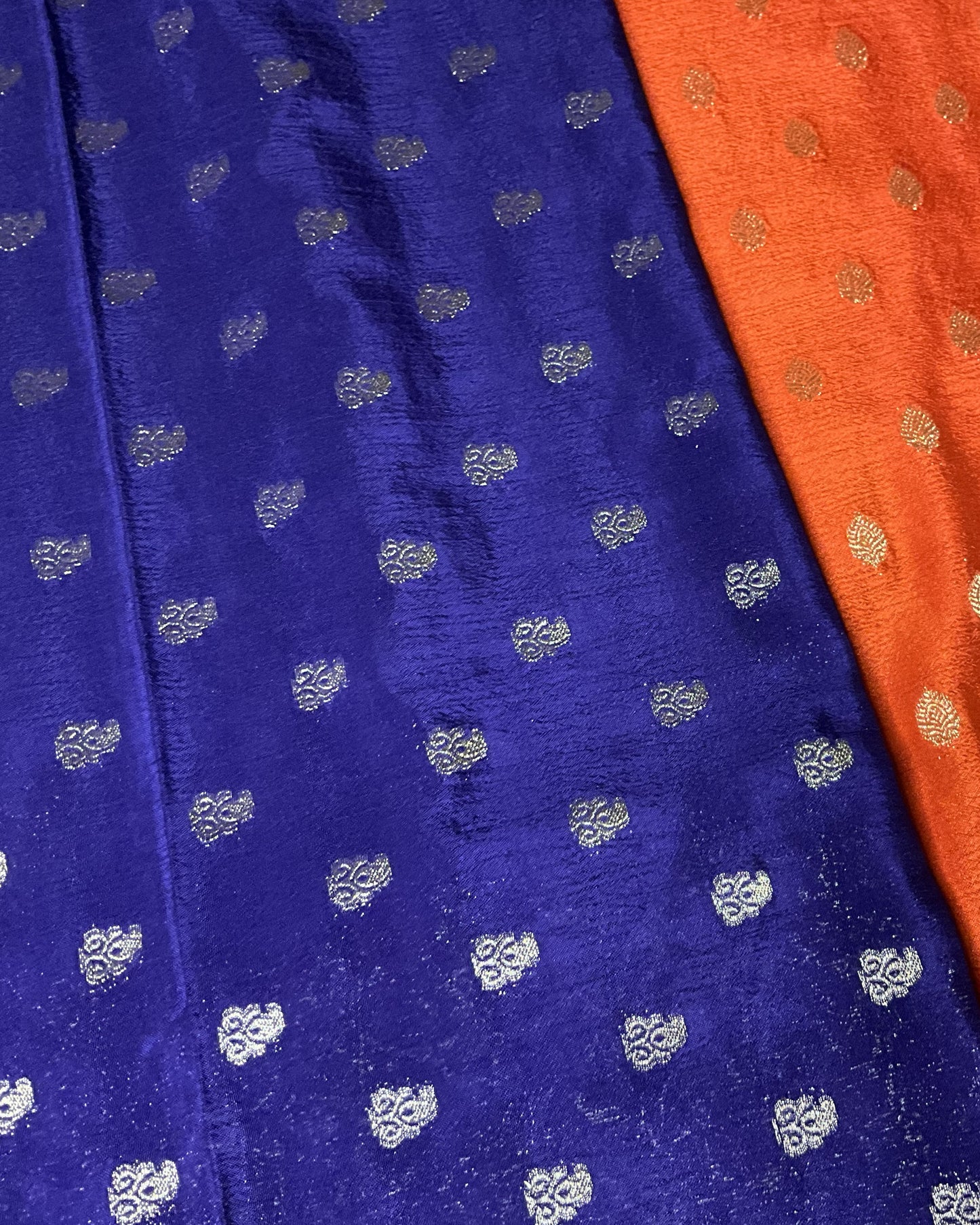 Vermilion Orange Semi Crepe SC001