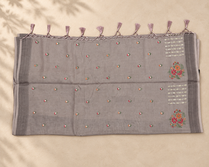 Onion Pink Embroidered Semi
