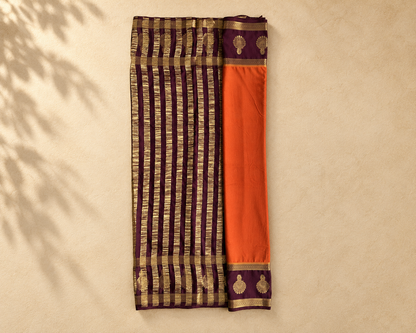 Orange Purple Semi Mysore SM001