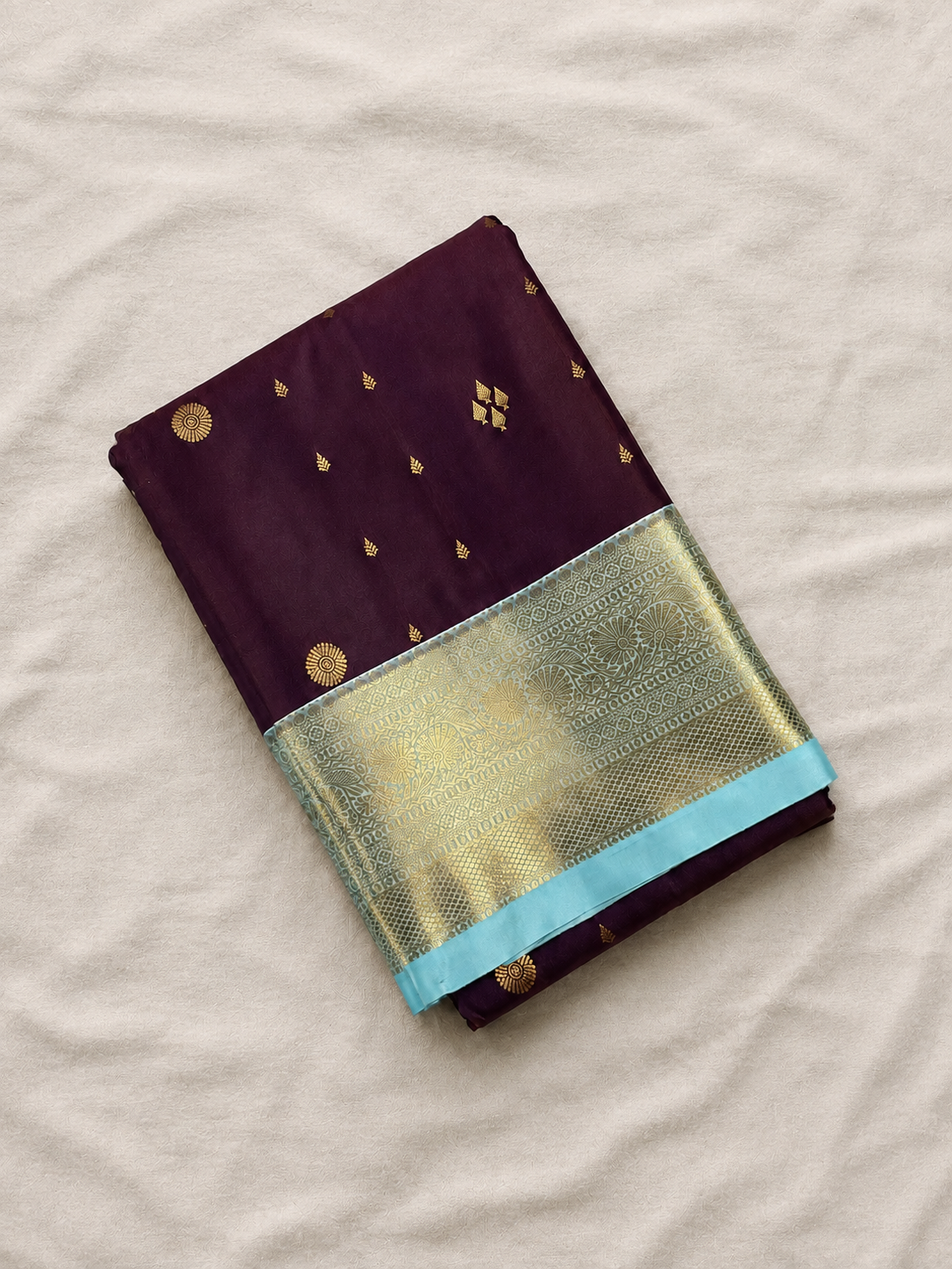 Deep Wine Semi Kanjivaram SK001